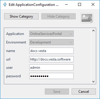 Ventana edit entries