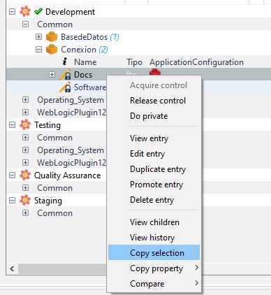 menú copy selection