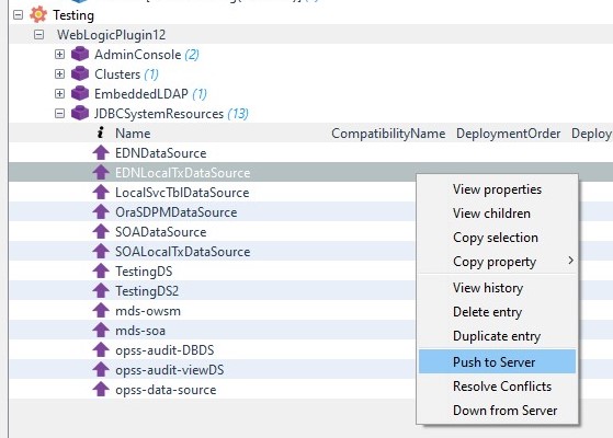20 menu push to server