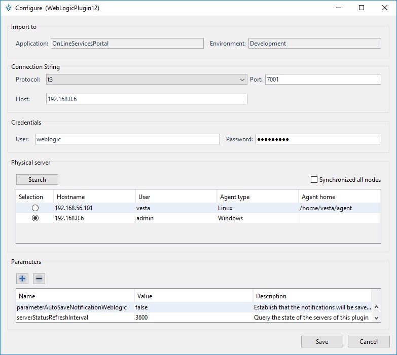 6 datos configuración