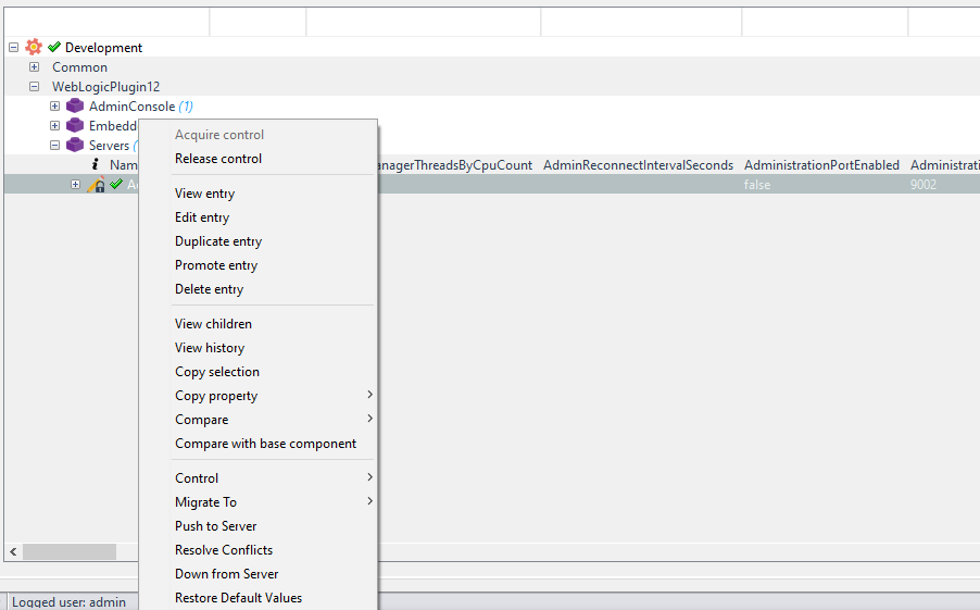 Compare wiht base component